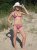 knappe stoere meid in bikini