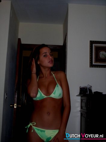 Groene bikini