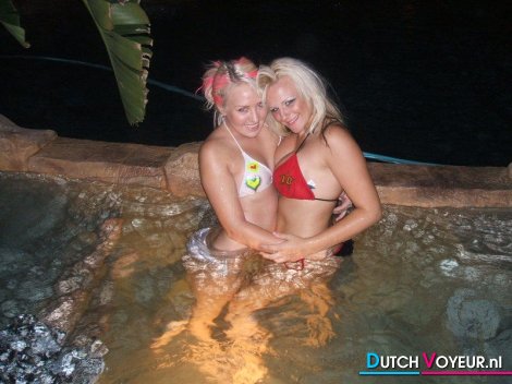 Heerlijk in de jacuzzi