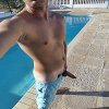Selfie bij t zwembad