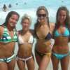 Groep meiden in bikini